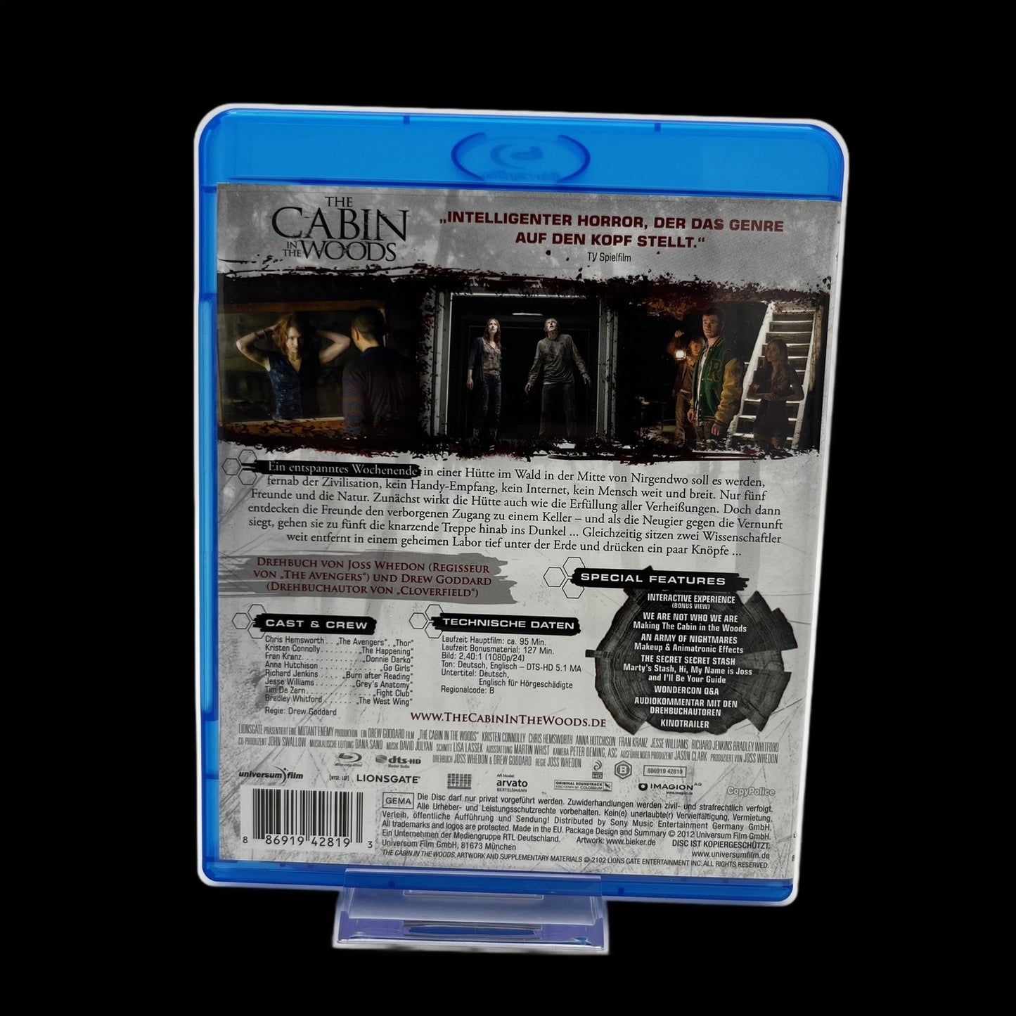 The Cabin in the Woods - Regie Drew Goddard - Blu-Ray - Top Zustand