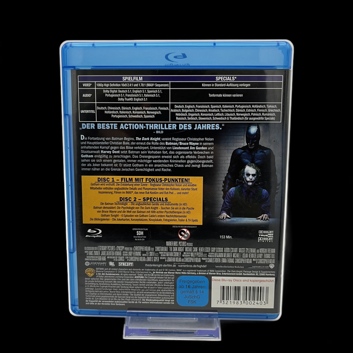 The Dark Knight - Batman - 2-Disc Special Edition - FSK 16 - Blu-Ray - Gebraucht