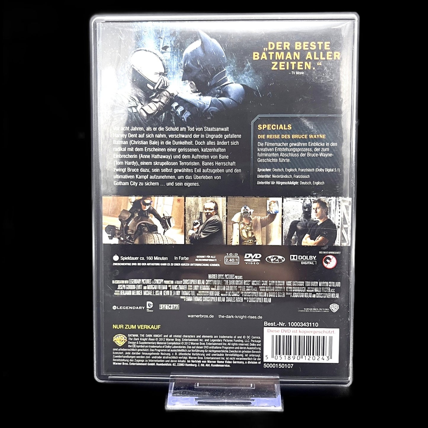 The Dark Knight Rises - Batman - Amaray Hülle - 1 DVD - Action - DVD - Gebraucht