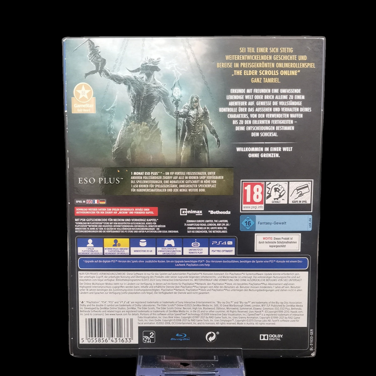The Elder Scrolls Online - Playstation 4 PS4 - CiB - PAL - deutsch - Gebraucht