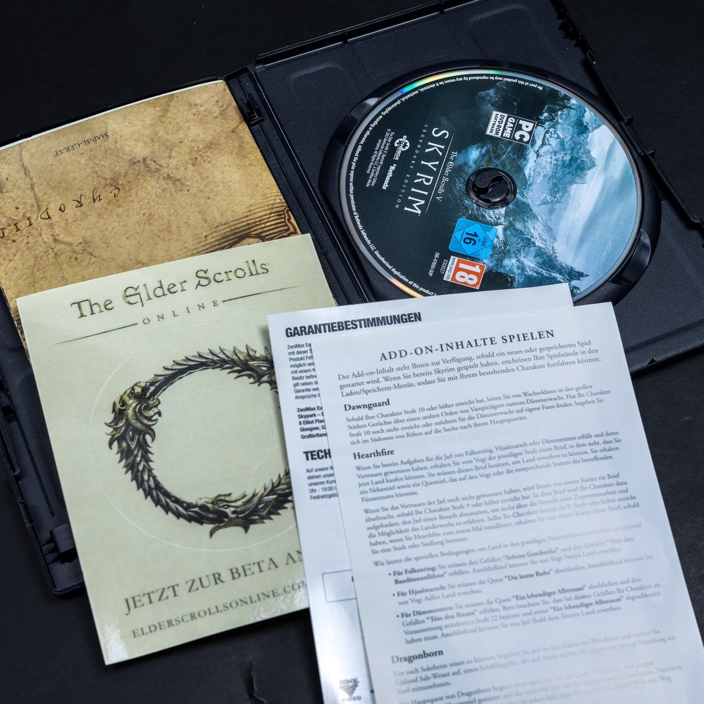 The Elder Scrolls V - Skyrim - PC CD-ROM Spiel - CiB - Deutsch - Zustand Gut