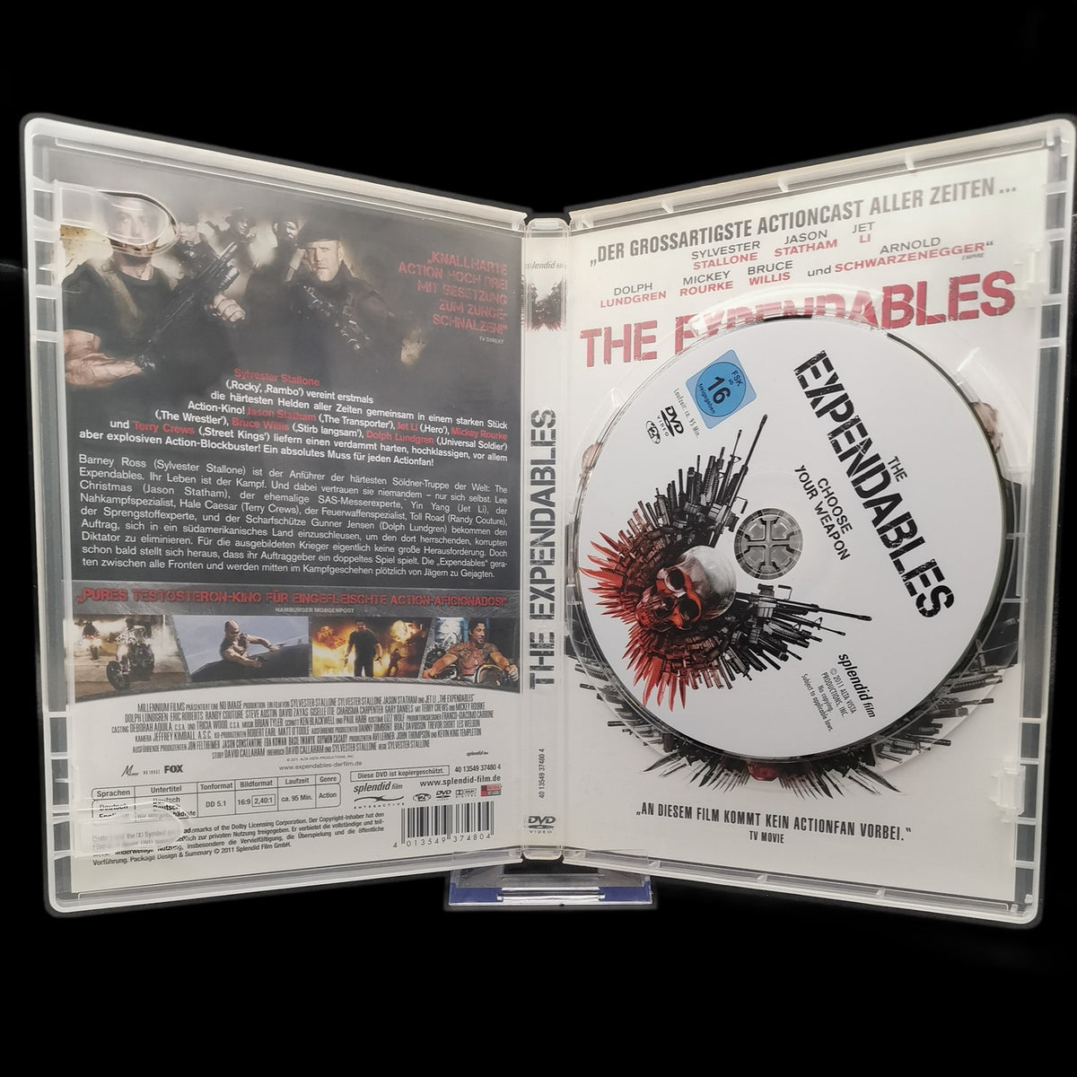 The Expendables - Sylvester Stallone - FSK 16 - Action - DVD - Buddy - Gebraucht