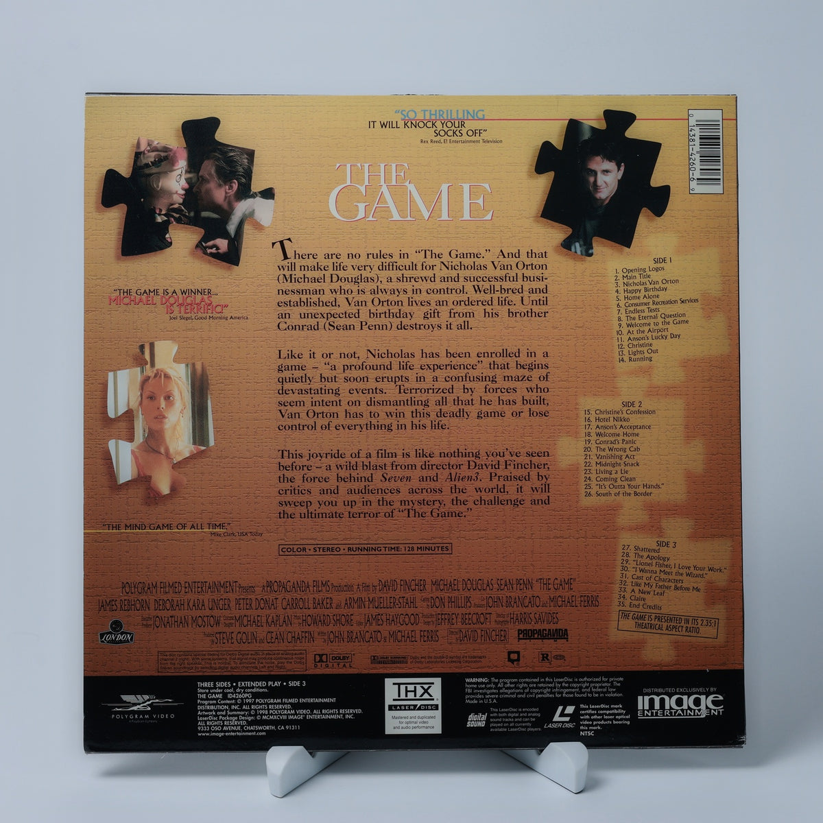 The Game - Michael Douglas - David Fincher - Widescreen - Zustand Sehr Gut