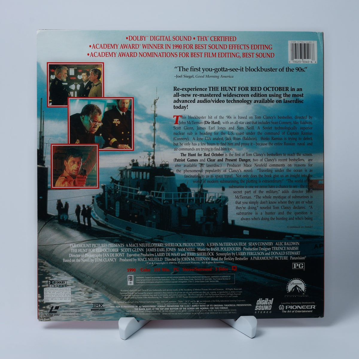The Hunt for Red October - Widescreen - Tom Clancy - Zustand Sehr Gut