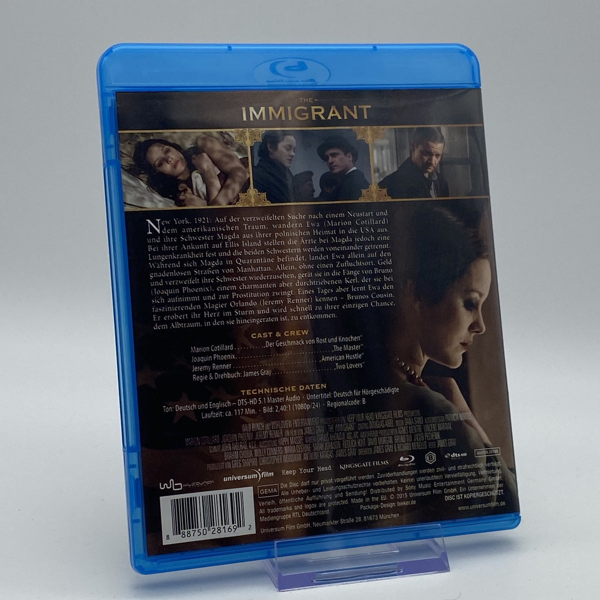 The Immigrant - Blu-Ray - James Gray - Marion Cotillard - Zustand Sehr Gut