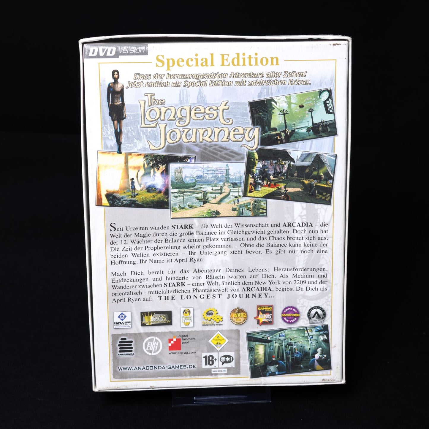 The Longest Journey - PC DVD-ROM - Special Big Box Edition - CiB - Zustand Gut