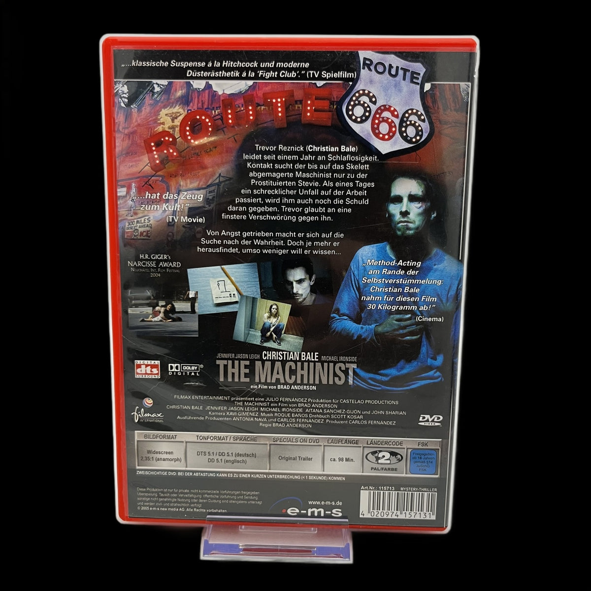 The Machinist - Mit Christian Bale & H.R. Giger - DVD - Gebraucht
