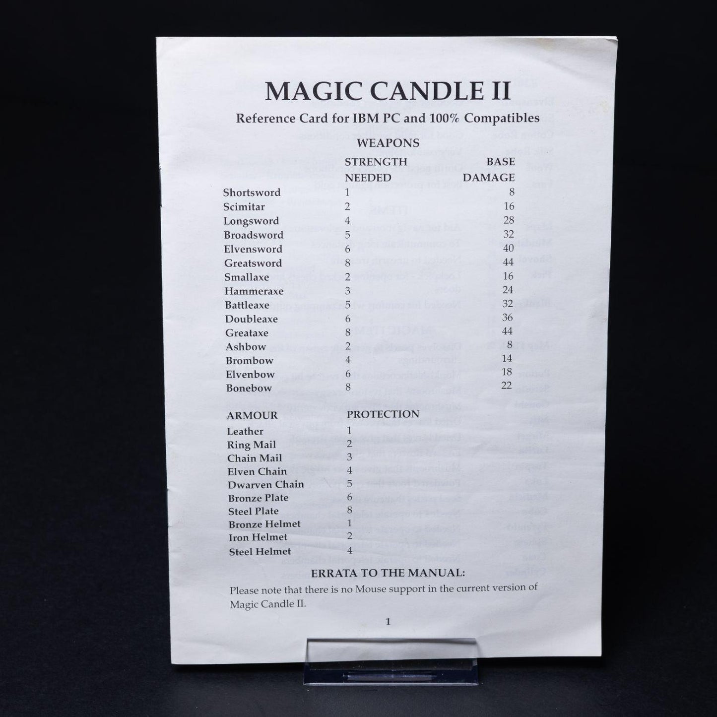 The Magic Candle II - PC IBM/DOS Game Big Box - CiB Komplett - Sammlerzustand