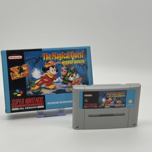 The Magical Quest Starring Mickey Mouse - SNES Spiel mit OVP - PAL - Zustand Gut
