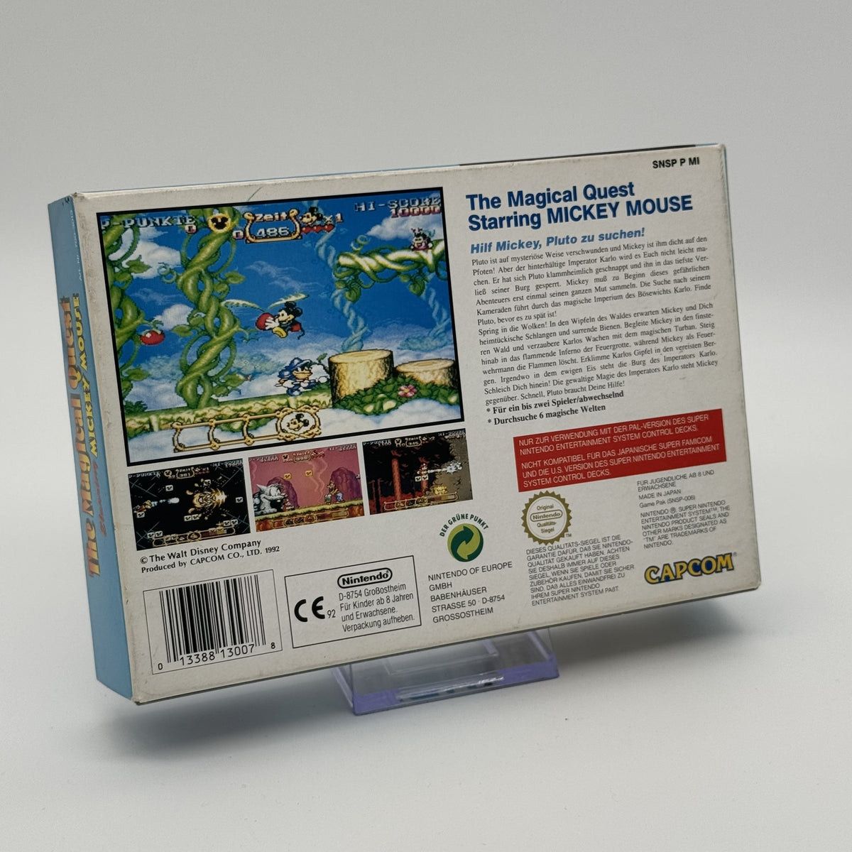 The Magical Quest Starring Mickey Mouse - SNES Spiel mit OVP - PAL - Zustand Gut