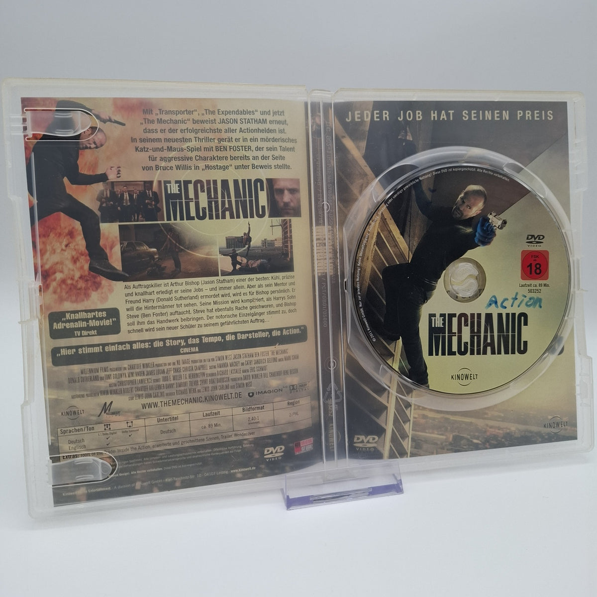 The Mechanic - Jason Statham - Ben Foster - 2011 - DVD - Film - Zustand Okay