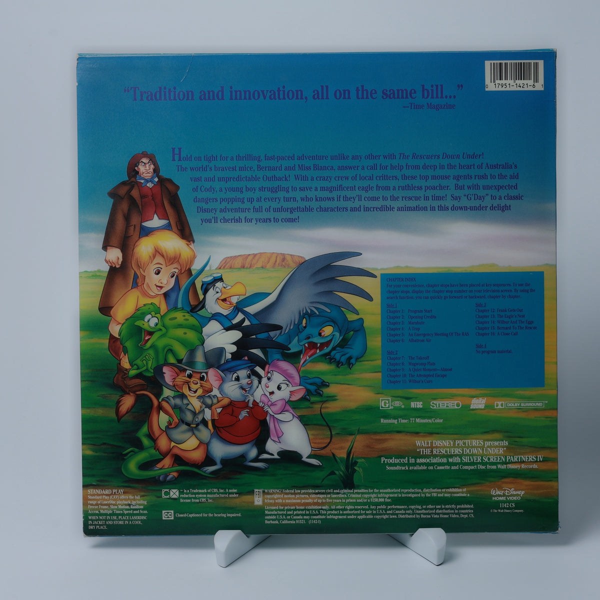 The Rescuers Down Under - 1990 - Walt Disney Classic - LaserDisc - Zustand Gut