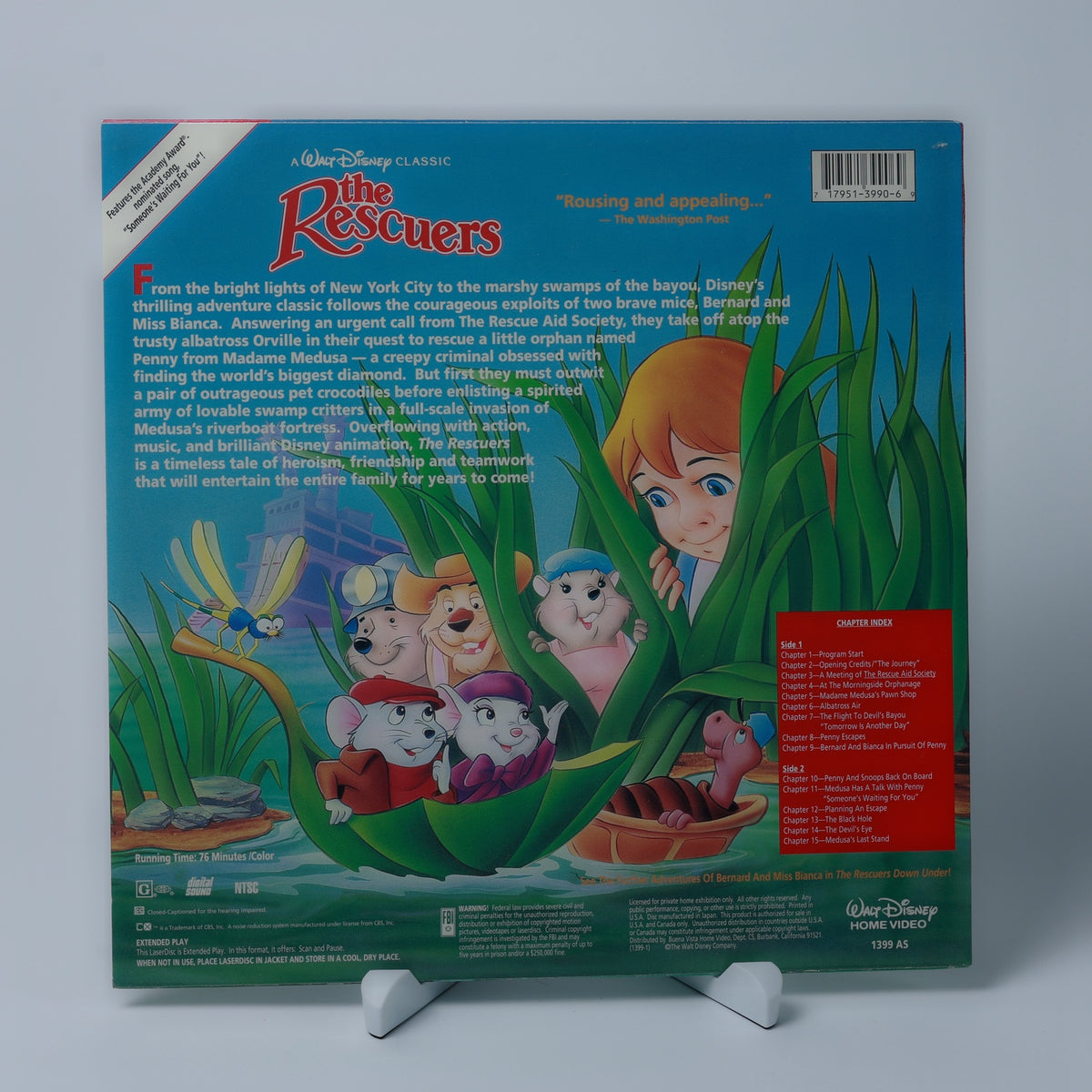 The Rescuers - Walt Disney - LaserDisc - Digital Sound - Zustand Sehr Gut