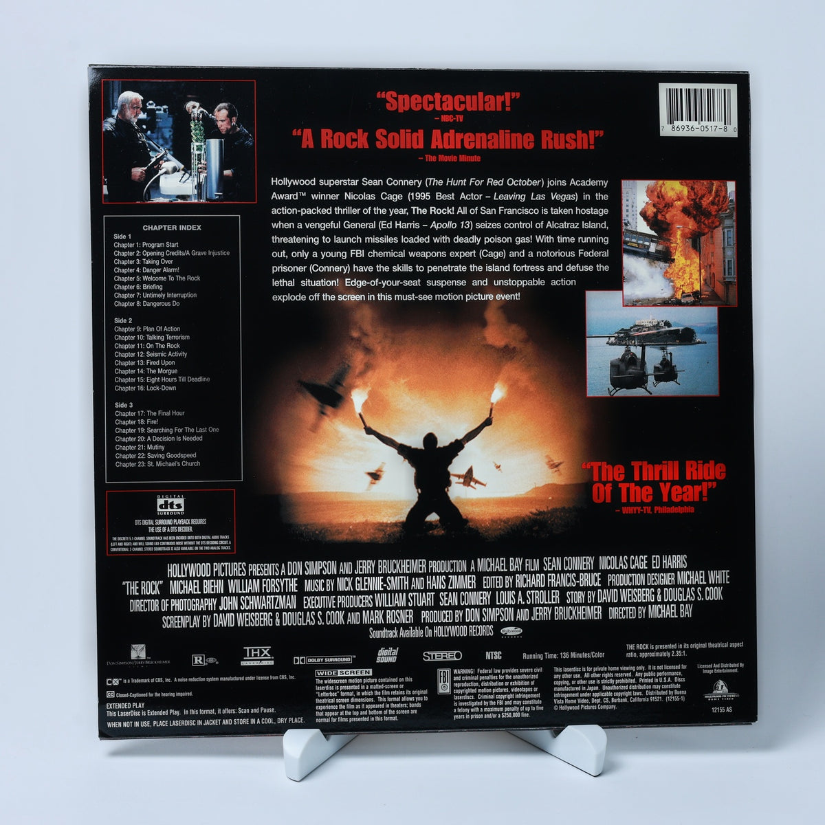 The Rock - 1996 - Sean Connery - Nicolas Cage - Widescreen - Zustand Sehr Gut