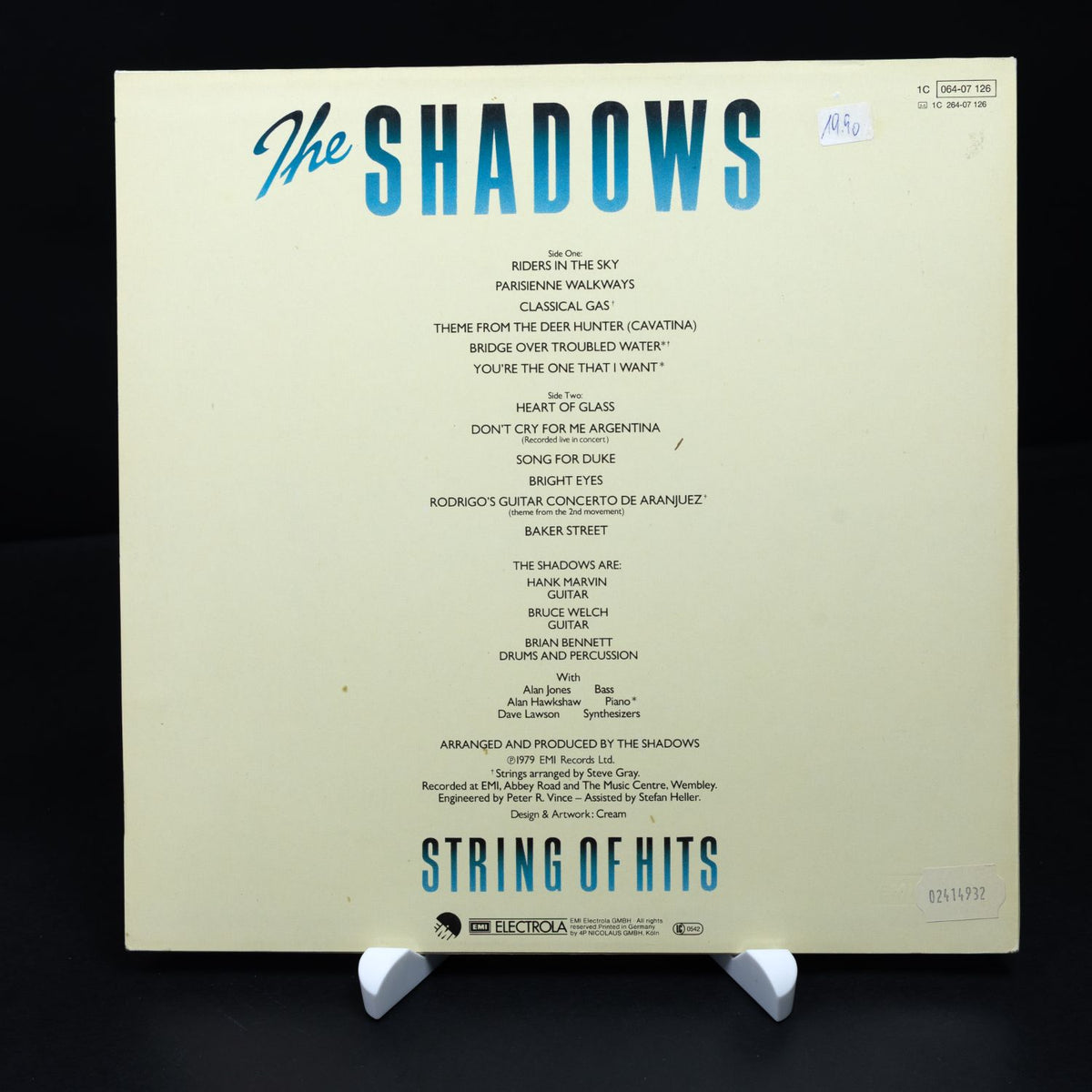 The Shadows - String Of Hits - Vinyl LP Schallplatte - Rock - NM / VG+