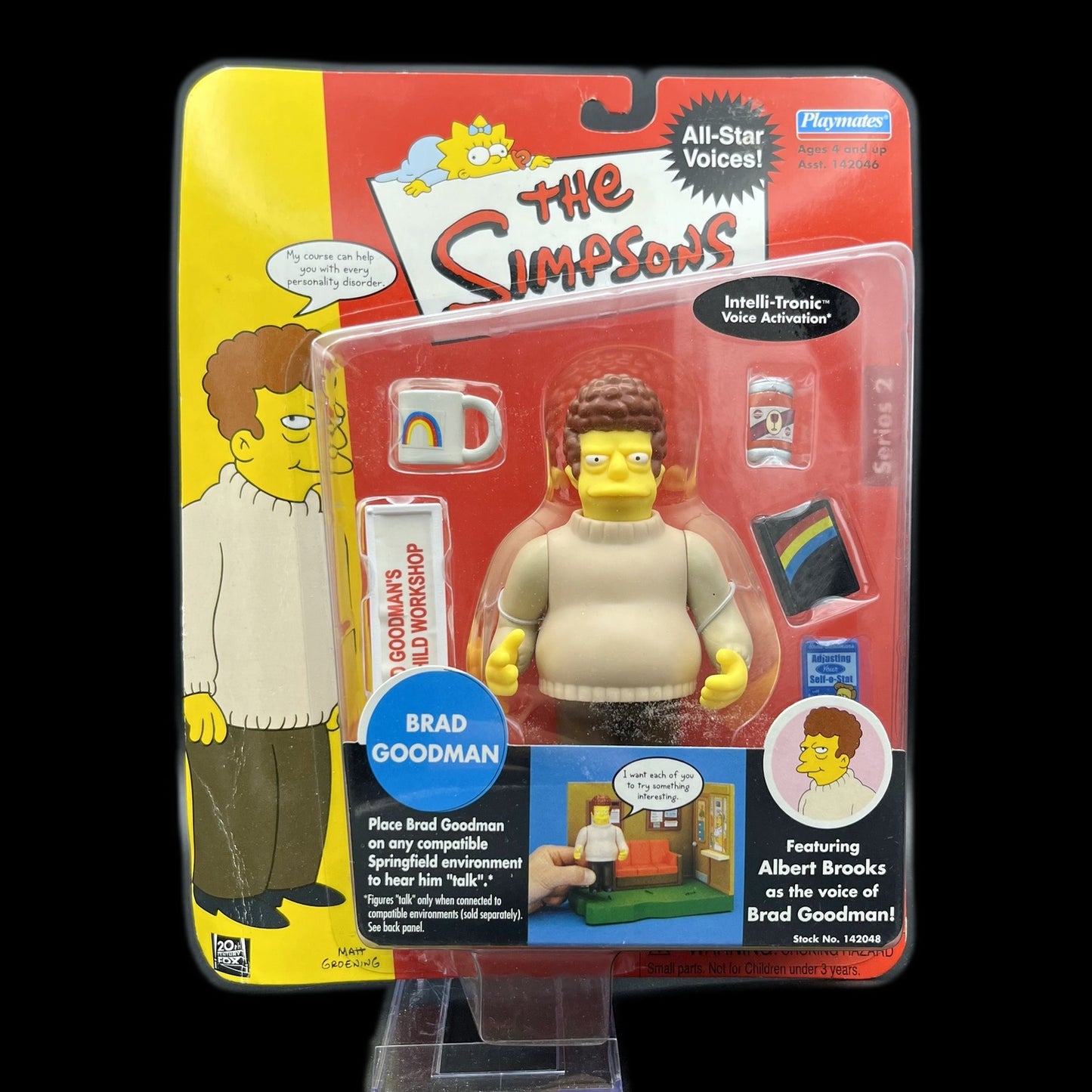 The Simpsons Brad Goodman - Action-Figur - Playmates - 13 cm - mit Zubehör - Neu