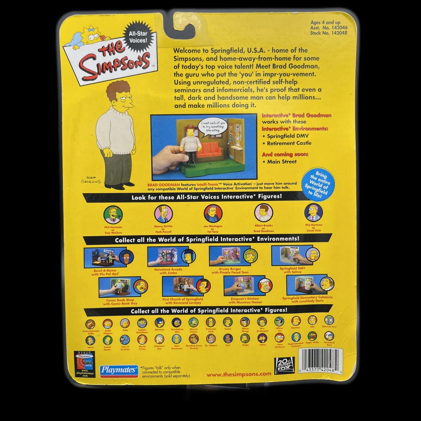The Simpsons Brad Goodman - Action-Figur - Playmates - 13 cm - mit Zubehör - Neu