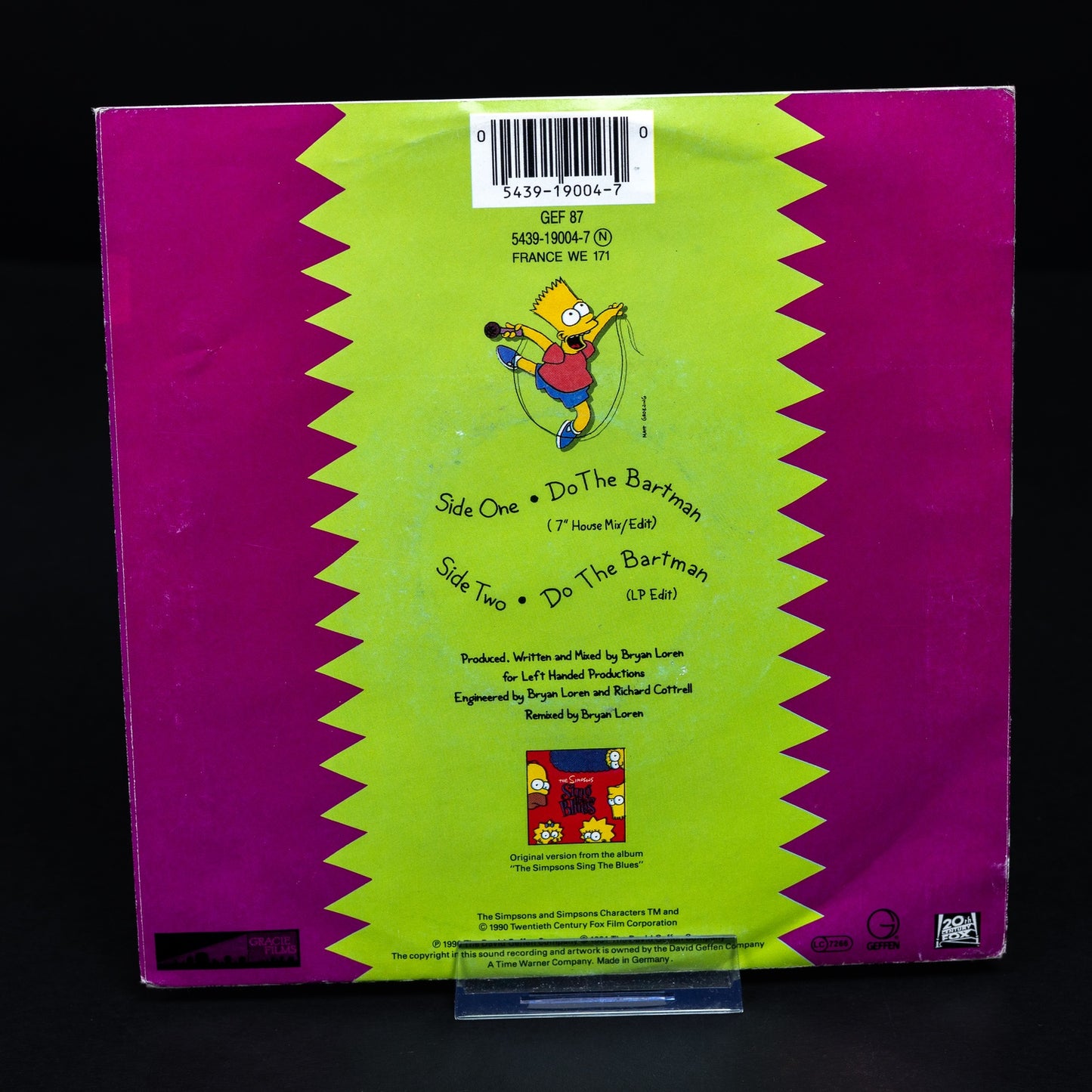 The Simpsons - Do The Bartman - 7'' Vinyl Schallplatte - VG+ / VG+