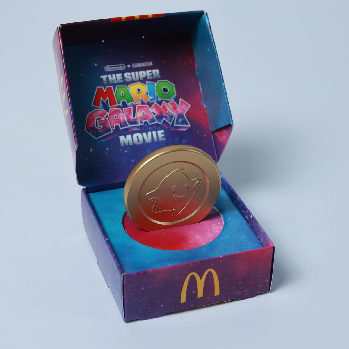 The Super Mario Galaxy Movie Münze in McDonald's Box - Münzen - Zustand Sehr Gut