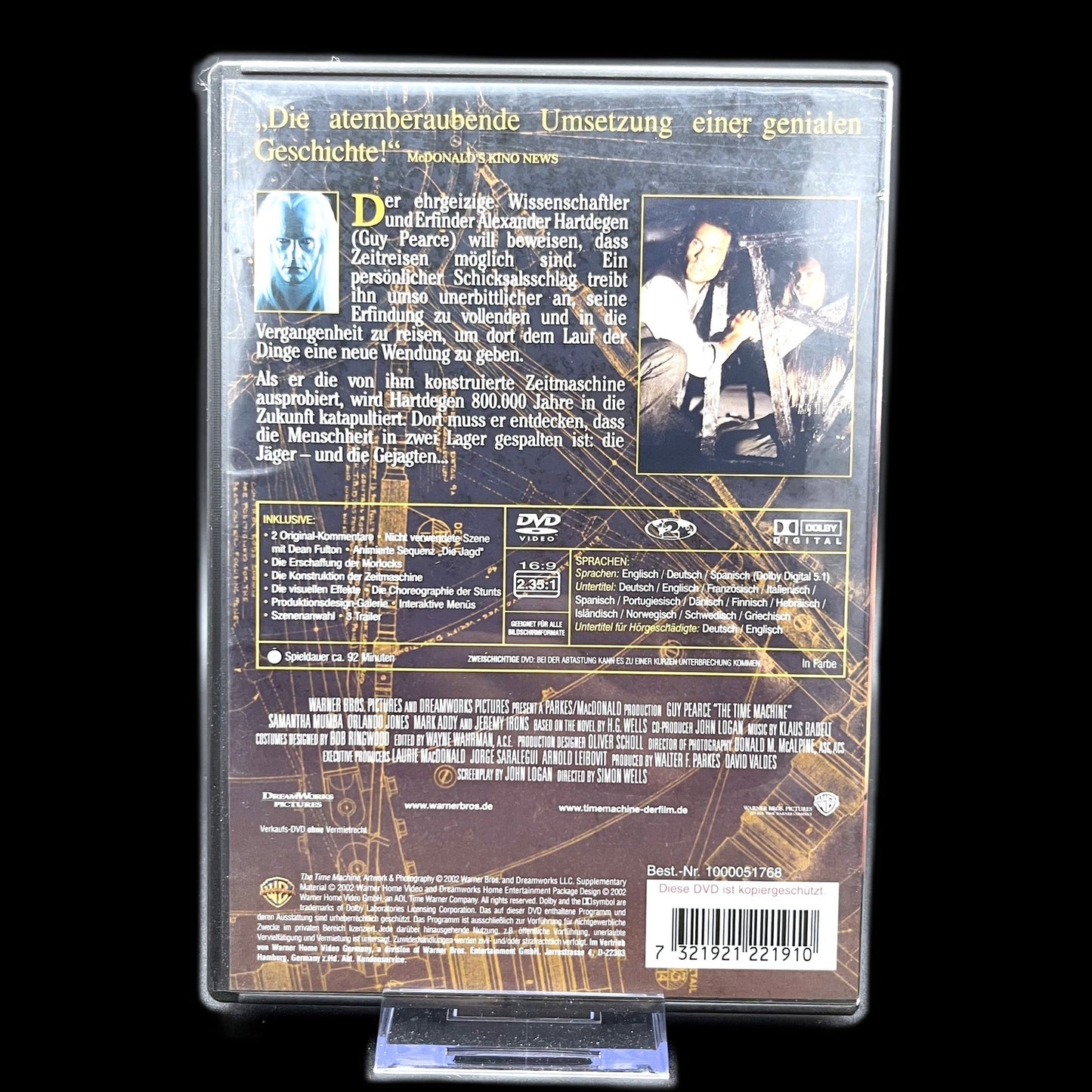 The Time Machine - H.G. Wells - Sci-Fi & Fantasy - DVD - Zeitreise - Gebraucht