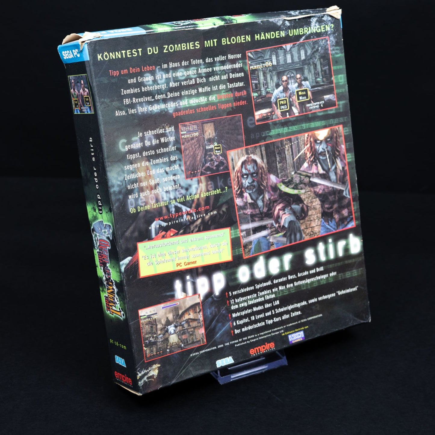 The Typing of the Dead - PC CD-ROM Spiel - Big Box CiB - Zustand Gut