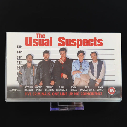 The Usual Suspects VHS - UK Import - Rare Widescreen Edition (Querformat-Cover)