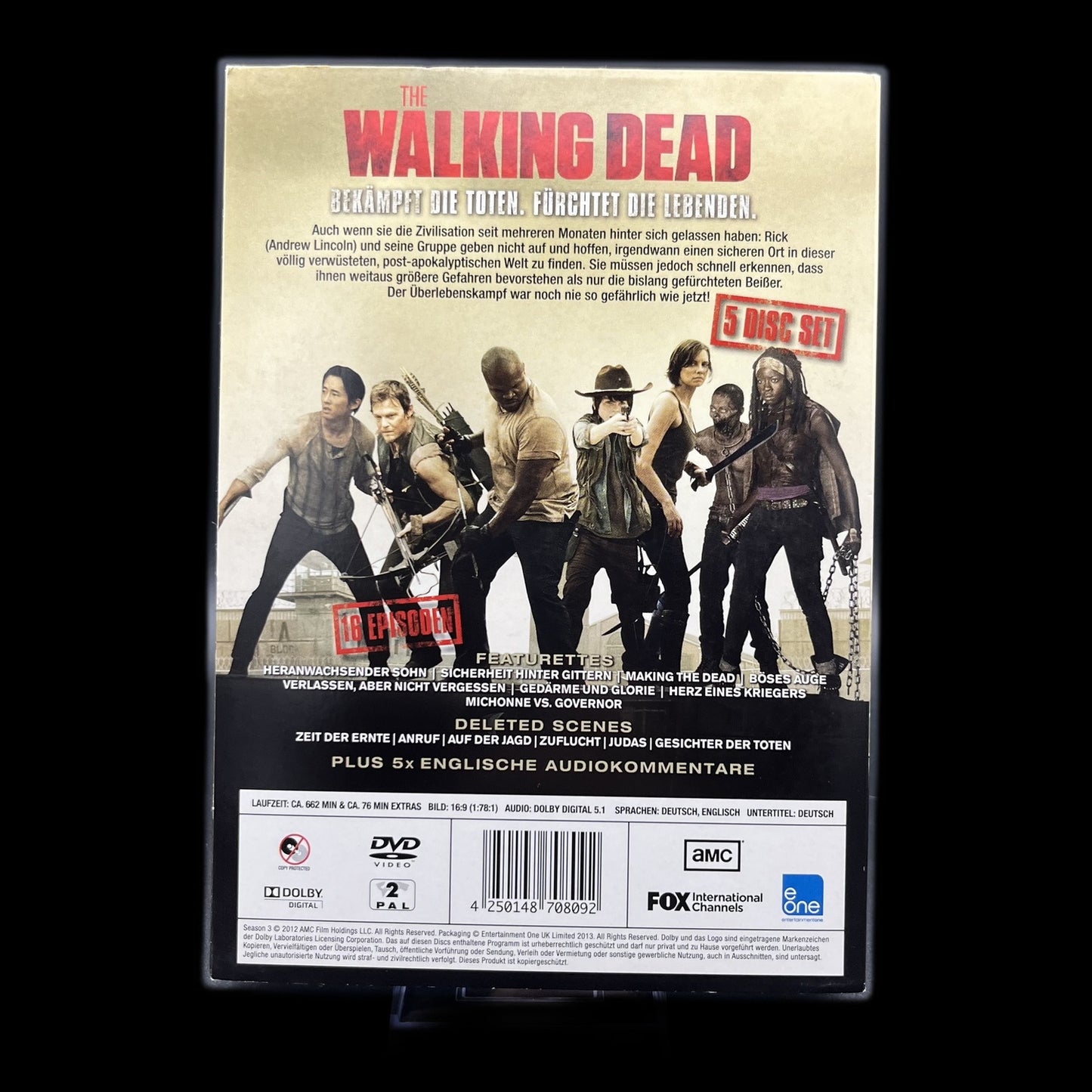 The Walking Dead - Staffel 3 - Uncut - 5-Disc-Set - 16 Episoden - Horror - DVD