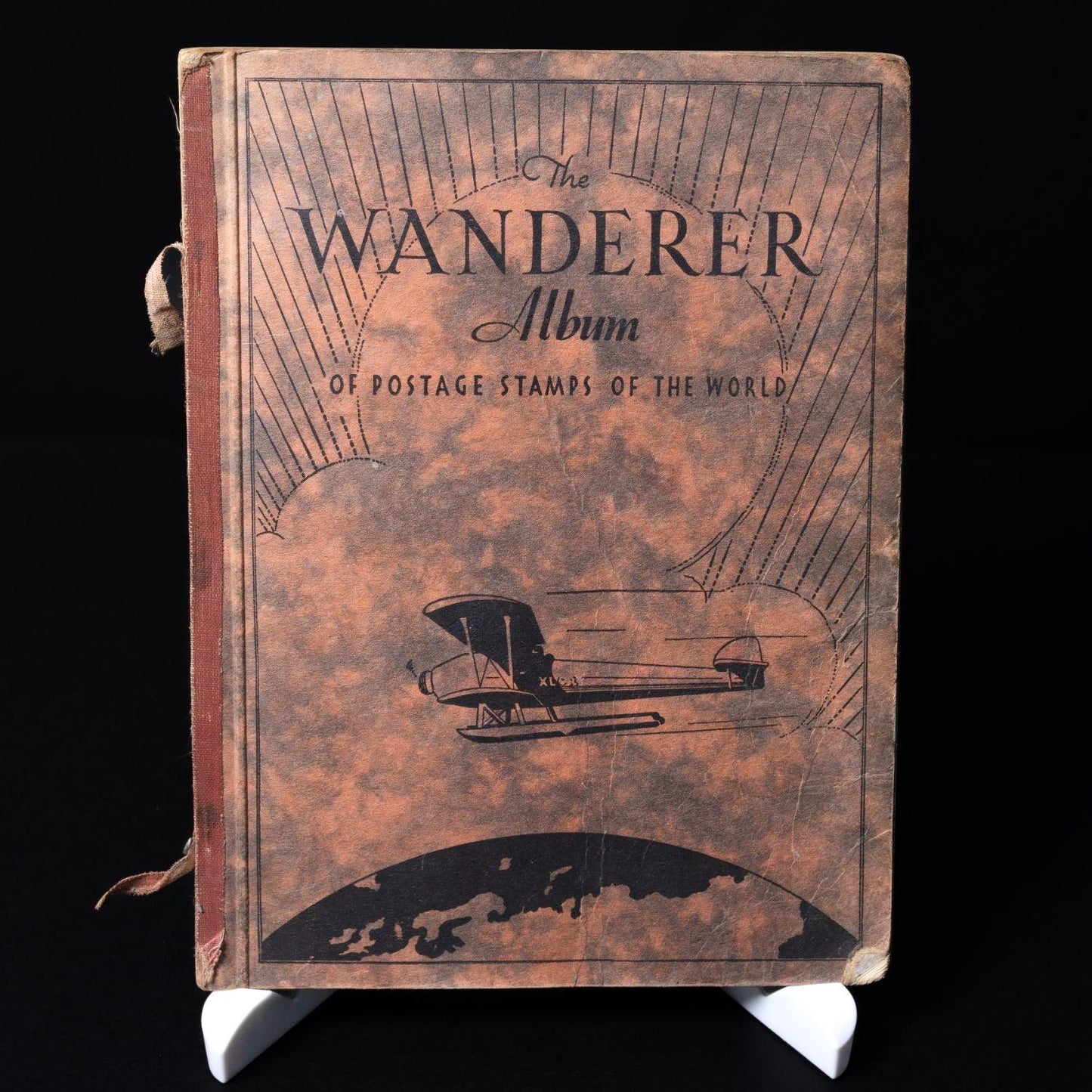 The Wanderer Album - Vintage Briefmarken Sammlung nach Land - teilweise befüllt