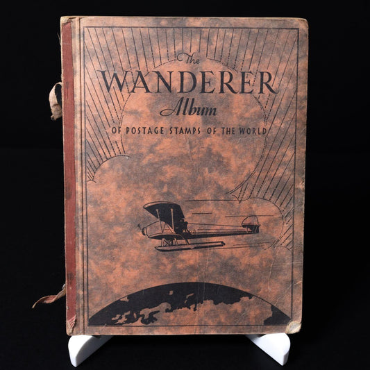 The Wanderer Album - Vintage Briefmarken Sammlung nach Land - teilweise befüllt