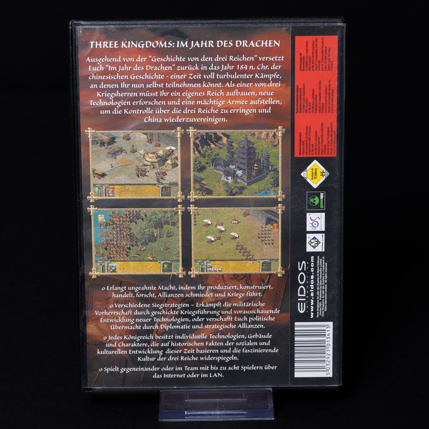 Three Kingdoms: Im Jahr des Drachen - PC CD-ROM Spiel - CiB - Zustand Gut