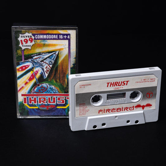 thrust-retro-spiel-fuer-commodore-c-16-4-englisch-cib-gebraucht-1 - Utopia Collectibles
