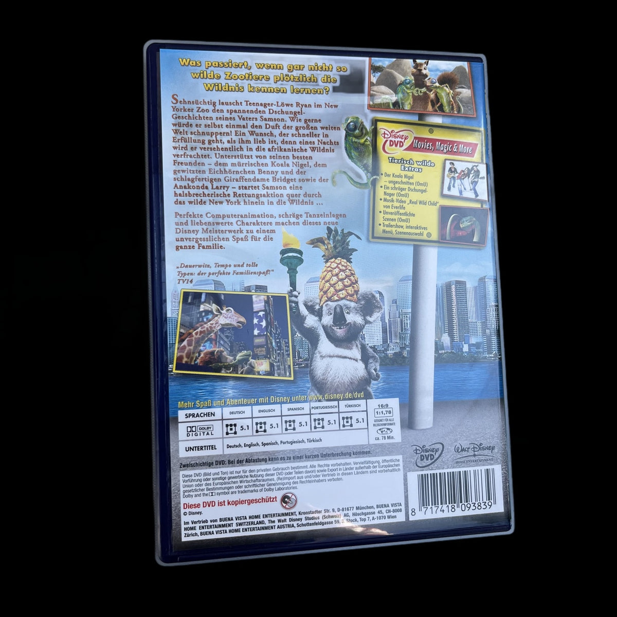 Tierisch Wild - Disney - Walt Disney Meisterwerke - Animation - DVD - Gebraucht