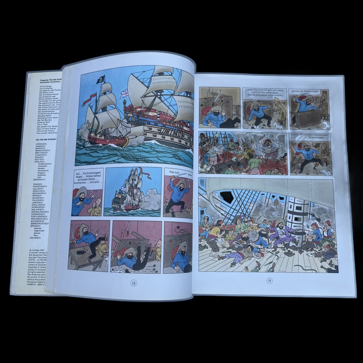 Tim und Struppi - Band 11 - 1987 - Hergé - Kapitän Haddock - Farbig - Deutsch