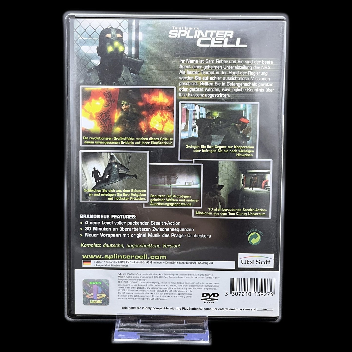 Tom Clancy's Splinter Cell - Playstation 2 - Action - OVP - deutsch - Gebraucht