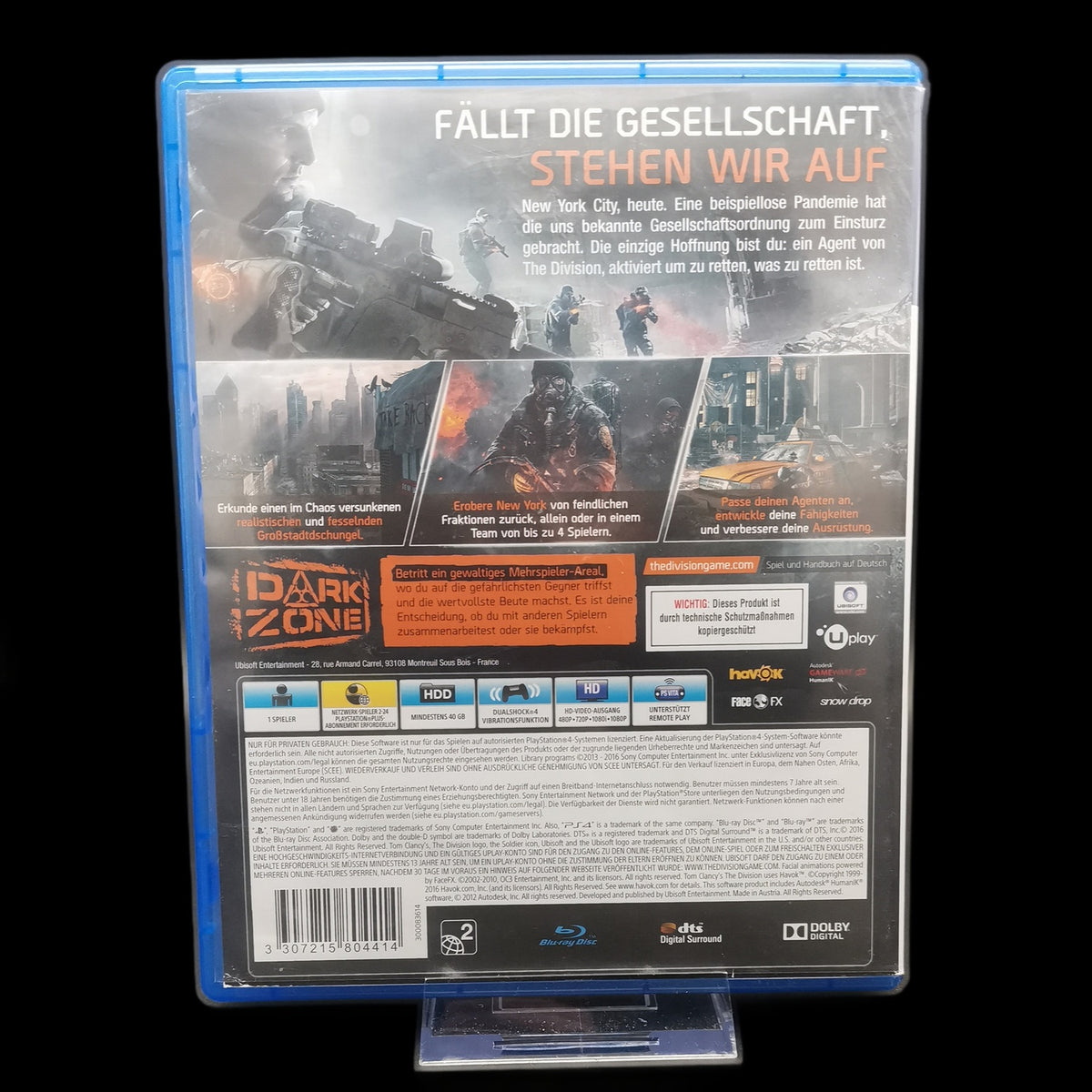 Tom Clancy's The Division - Playstation 4 PS4 - CiB - PAL - deutsch - Gebraucht