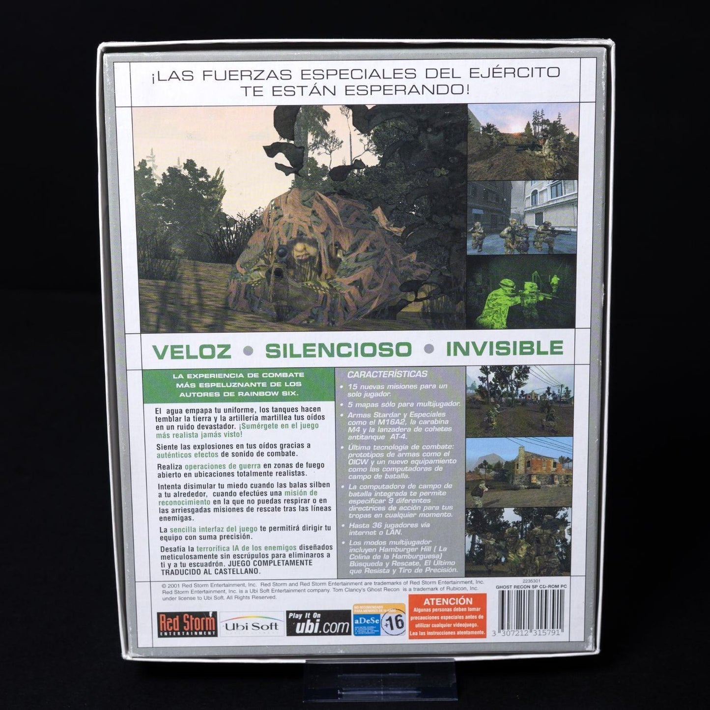 tom-clancys-ghost-recon-pc-cd-rom-big-box-spanisch-zustand-sehr-gut-3 - Utopia Collectibles