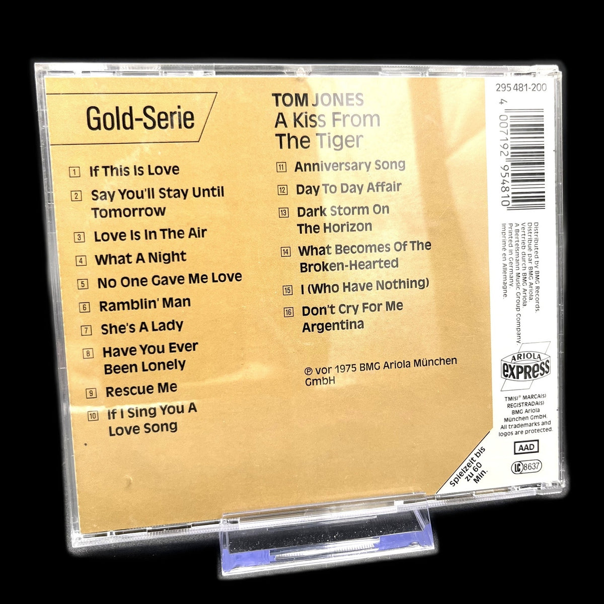 Tom Jones - A Kiss From The Tiger - Gold-Serie - CD - Pop - Album - Gebraucht
