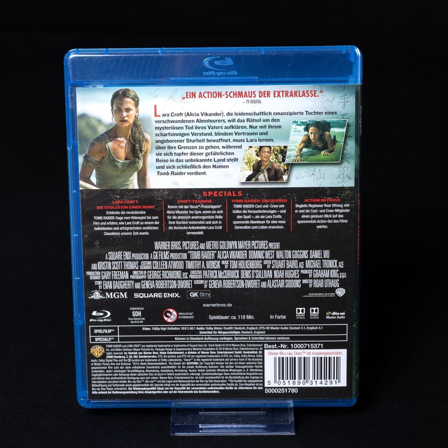 tomb-raider-blu-ray-alicia-vikander-zustand-sehr-gut-2 - Utopia Collectibles