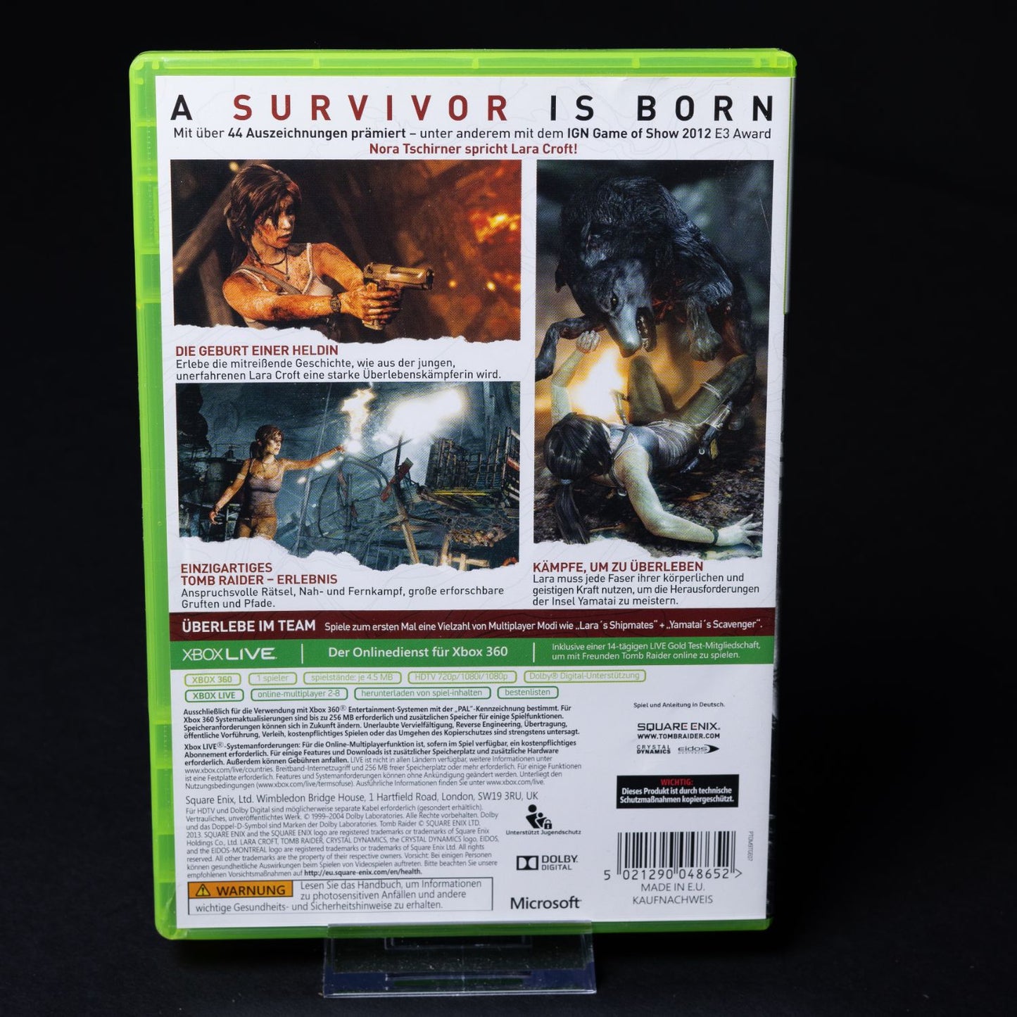 Tomb Raider - XBOX 360 Spiel - PAL - CiB mit Anleitung - Zustand Sehr Gut