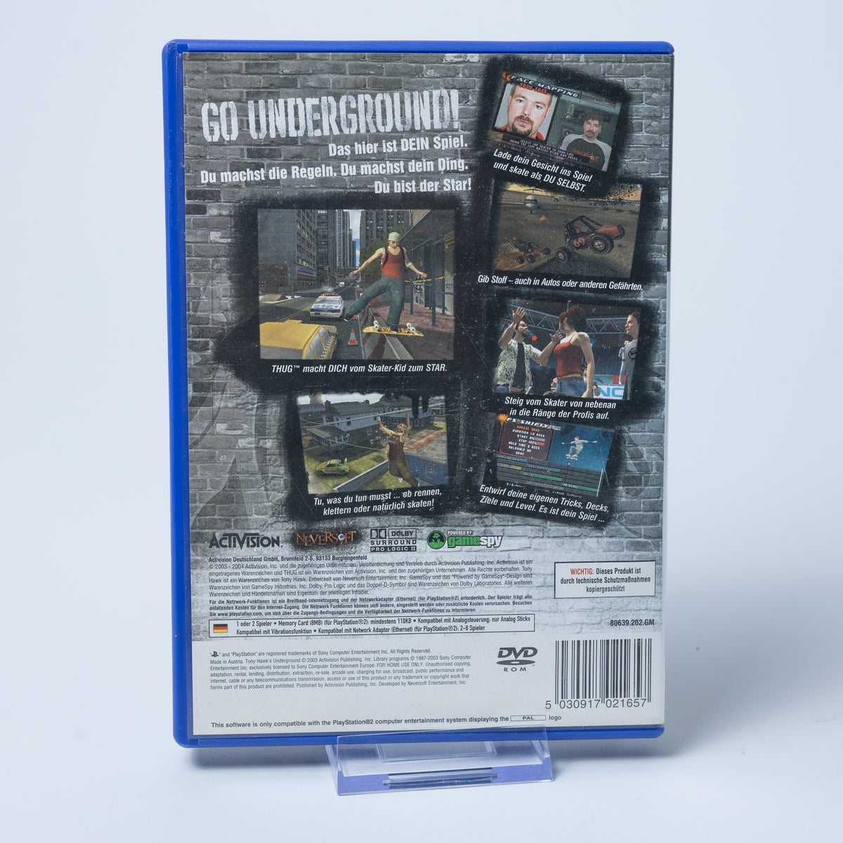 Tony Hawk's Underground - Playstation 2 PS2 - CiB - PAL - deutsch - Gebraucht
