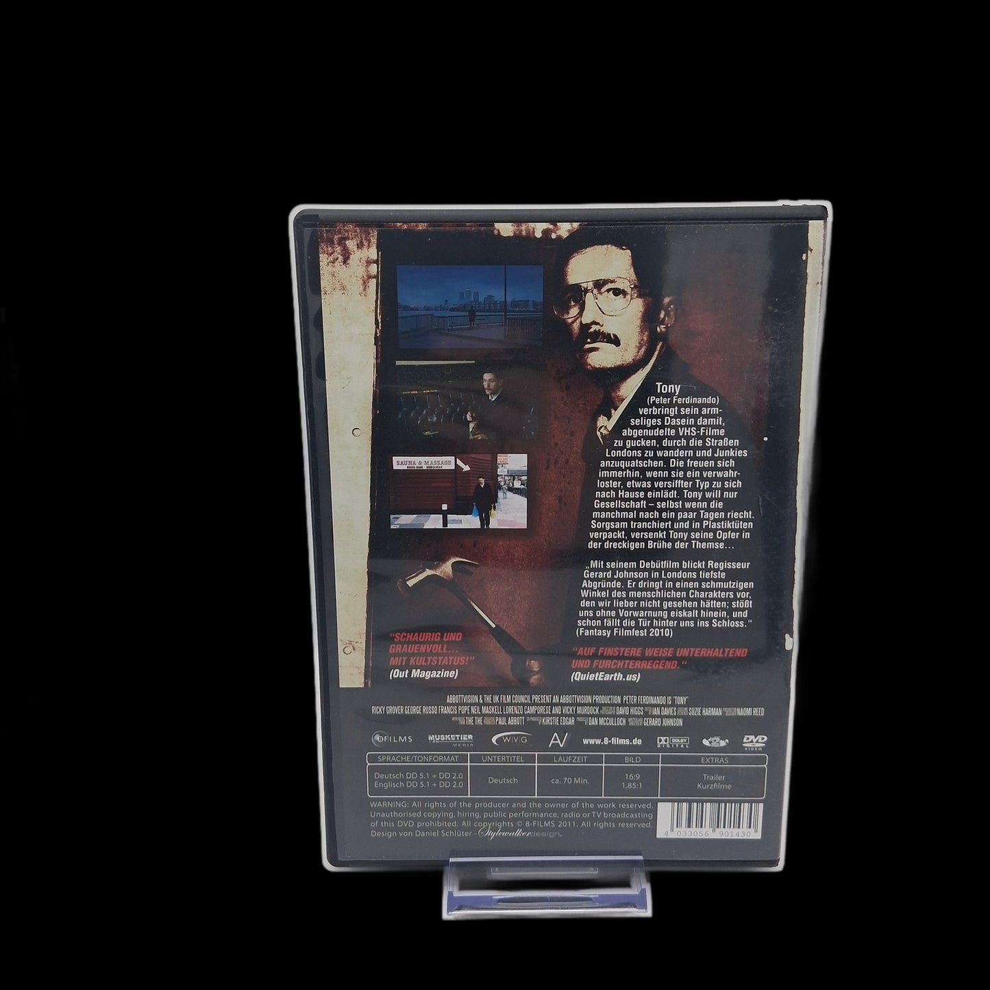 TONY London Serial Killer - Uncut - Wendecover ohne FSK-Logo - DVD - Gebraucht
