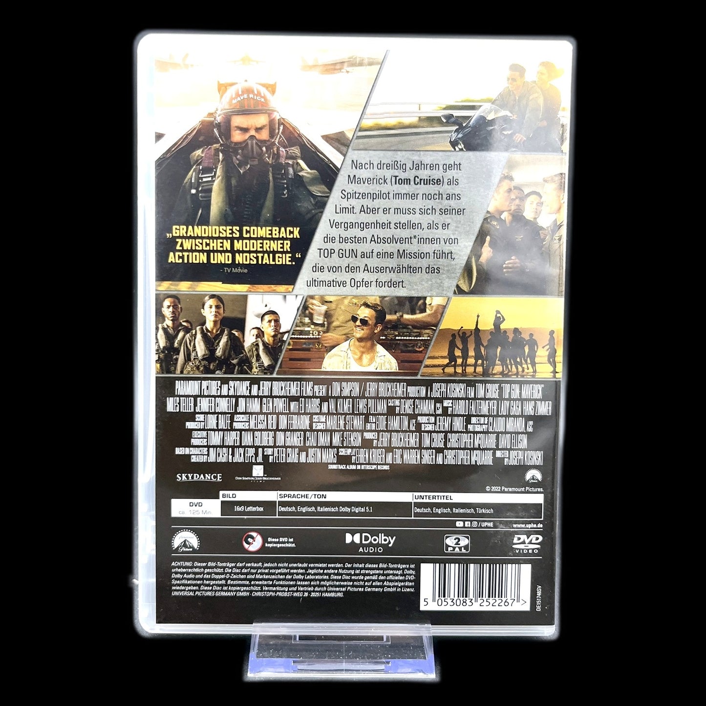 Top Gun Maverick - Tom Cruise - Action - DVD - Deutsch/Englisch - Gebraucht
