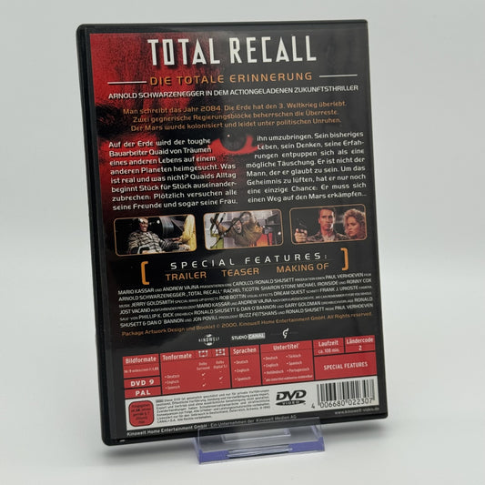 Total Recall - Arnold Schwarzenegger - Paul Verhoeven - DVD - Zustand Sehr Gut