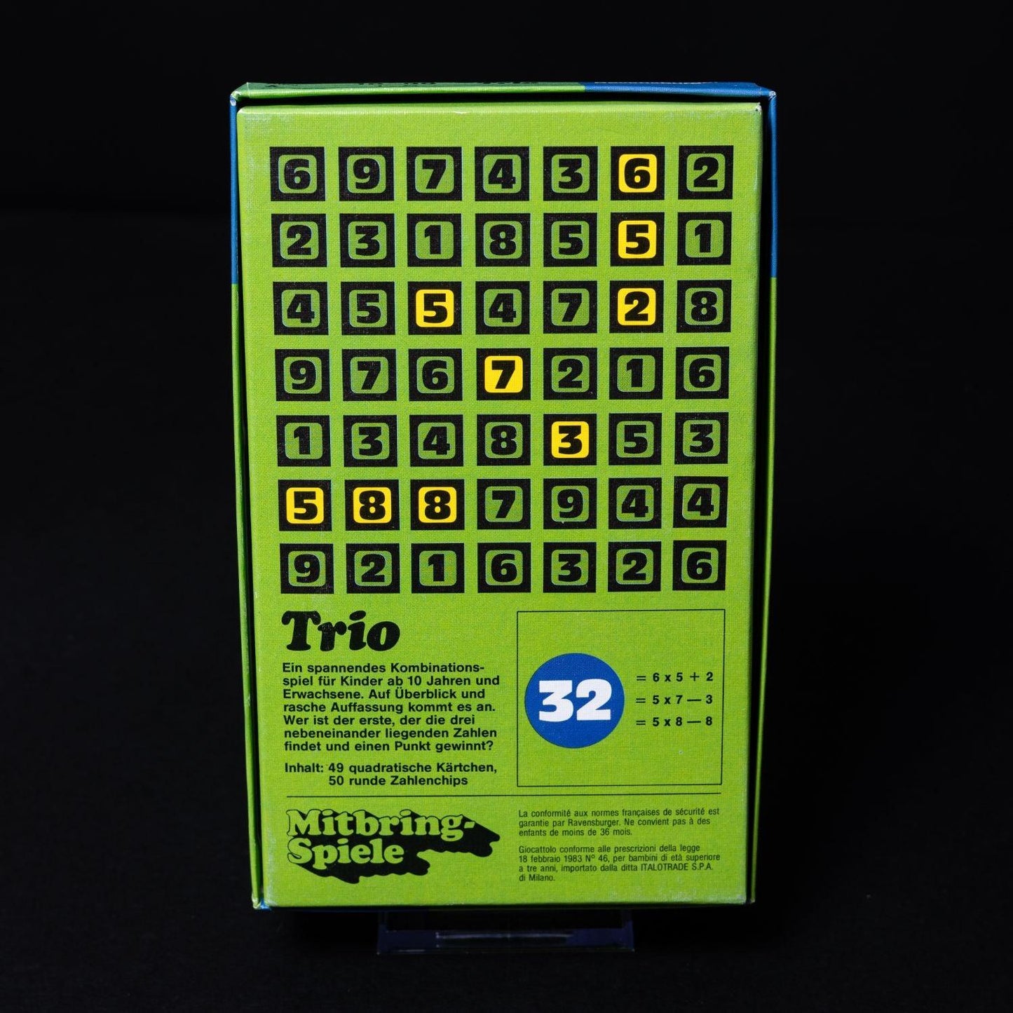 Trio - Ravensburger Retro Spiel - Vollständig und Unbenutzt / Neuwertig