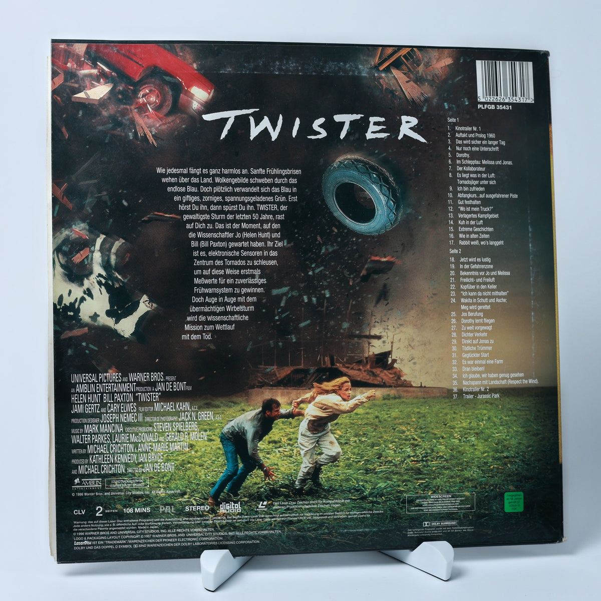 Twister - 1996 - Widescreen Edition - Dolby Surround - LaserDisc - Zustand Gut