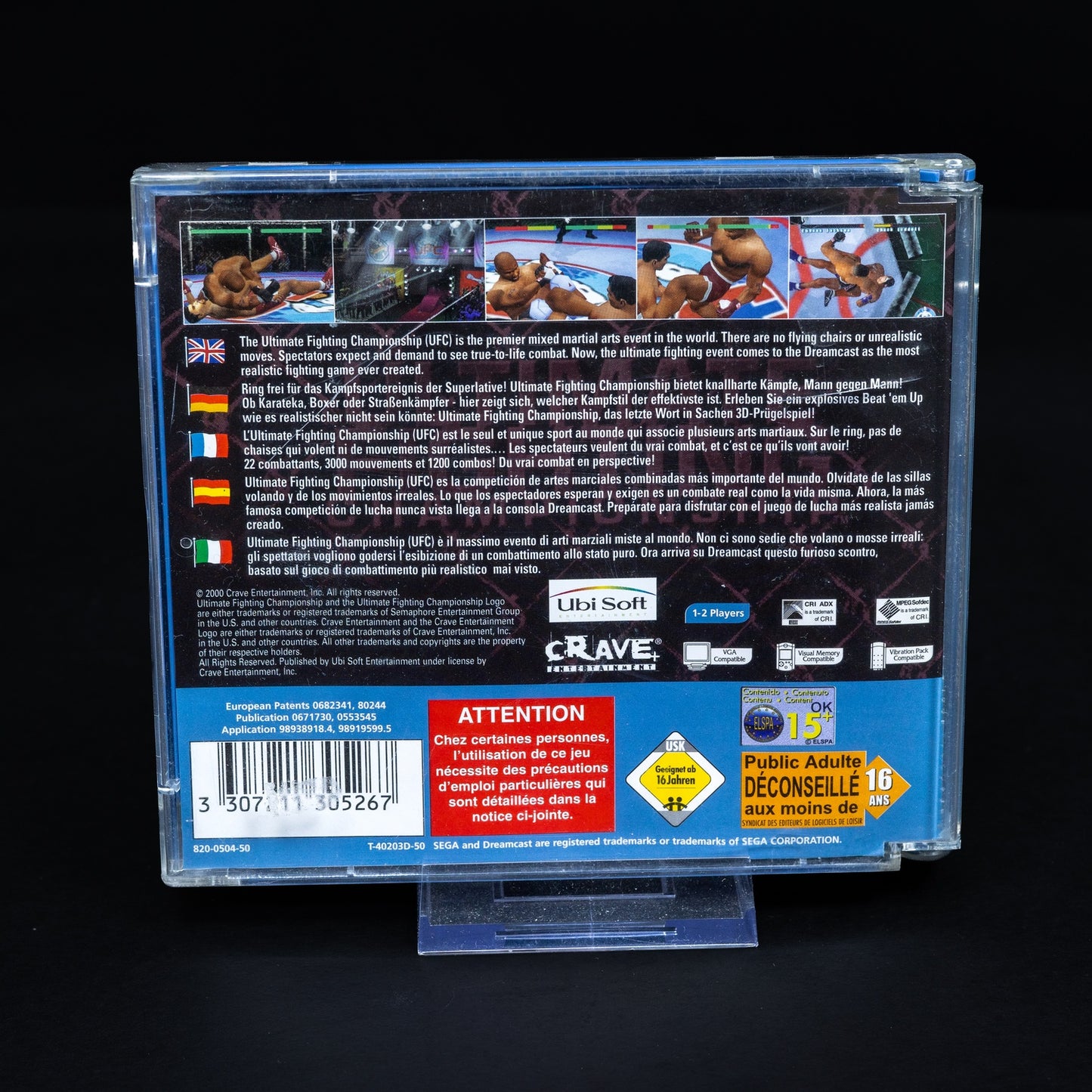 Ultimate Fighting Championship - Sega Dreamcast - Zustand Okay (Case beschädigt)