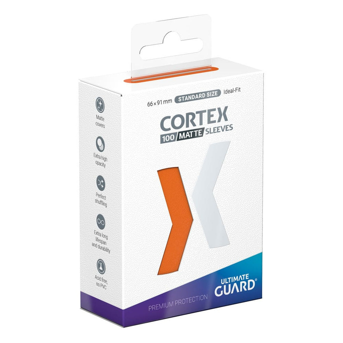 Ultimate Guard Cortex Sleeves Matte Standard Size (100) - Orange - Neu & OVP