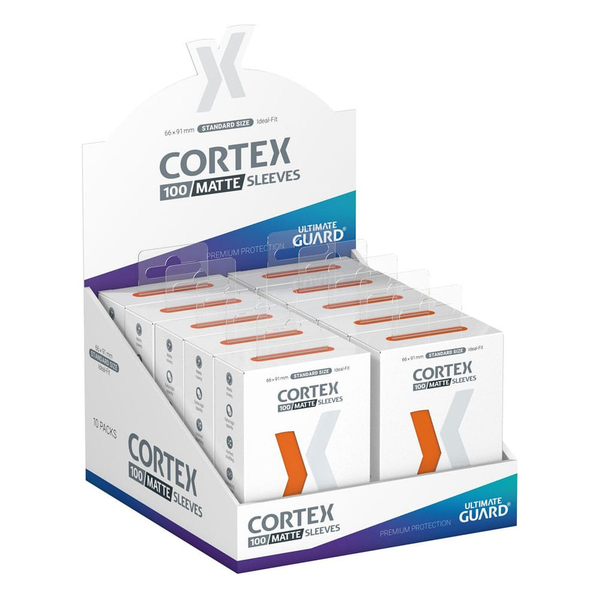 Ultimate Guard Cortex Sleeves Matte Standard Size (100) - Orange - Neu & OVP