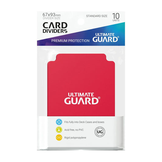 Ultimate Guard - Kartentrenner - Standardgröße Rot - 10 Stück