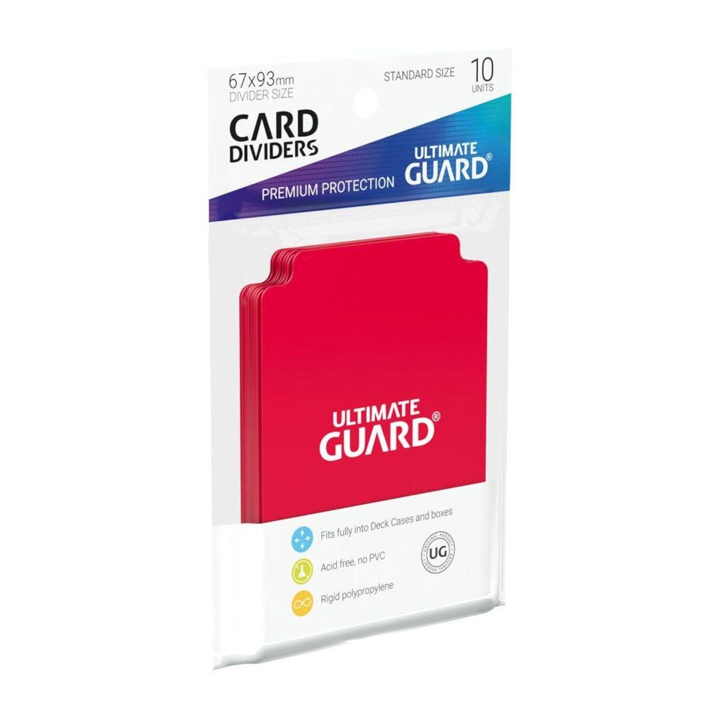 Ultimate Guard - Kartentrenner - Standardgröße Rot - 10 Stück